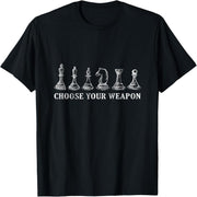 Choose Your Weapon Chess T-Shirt Vintage Gift T-Shirt