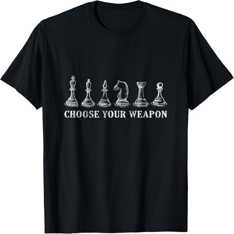 Choose Your Weapon Chess T-Shirt Vintage Gift T-Shirt