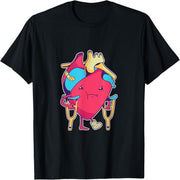 Cute Broken Hearts Comic Valentine's Day Gift T-Shirt