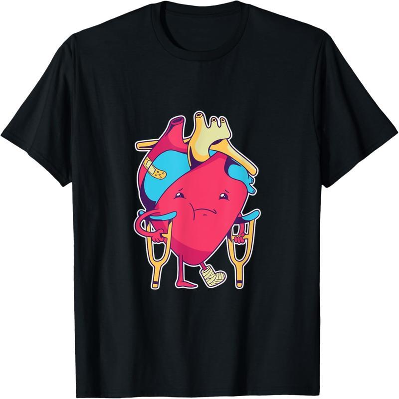 Cute Broken Hearts Comic Valentine's Day Gift T-Shirt