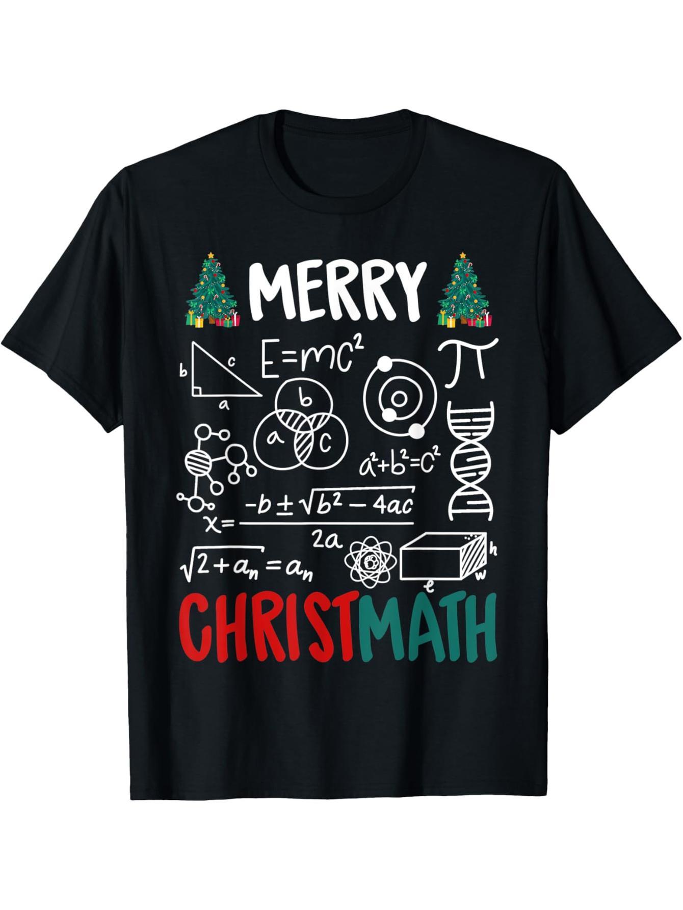 Merry Christmas - Math Teacher Christmas Math T-Shirt
