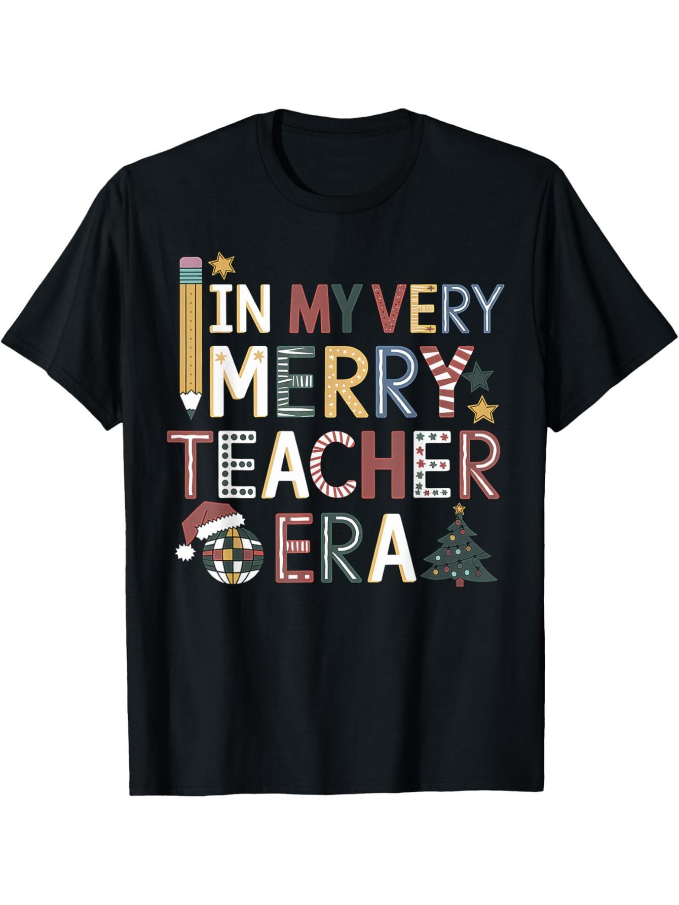 Teacher Christmas Tree Teacher Holiday Clothing T-Shirt
