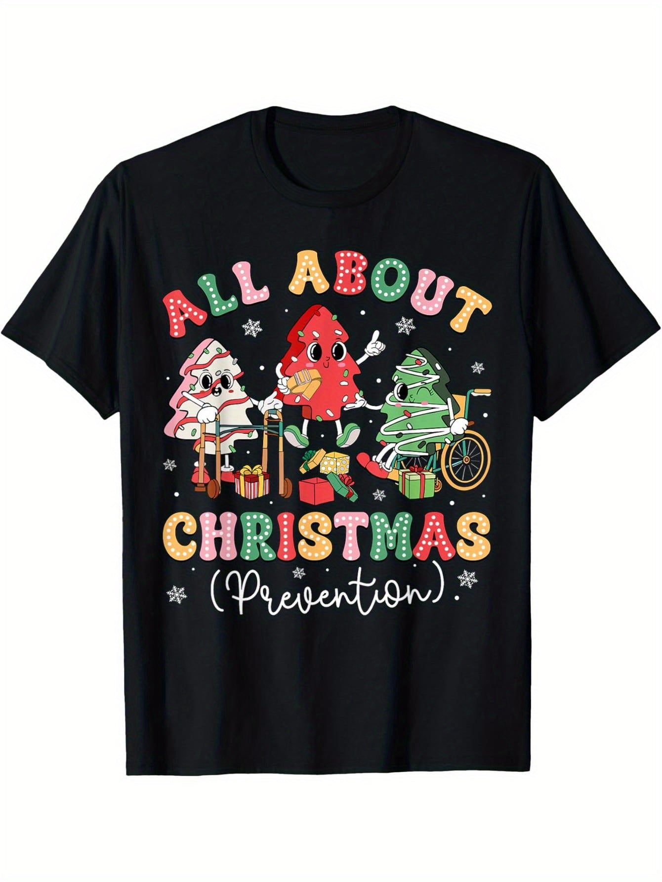 About Christmas Prevention Physical Therapy Christmas Nurse T-Shirt