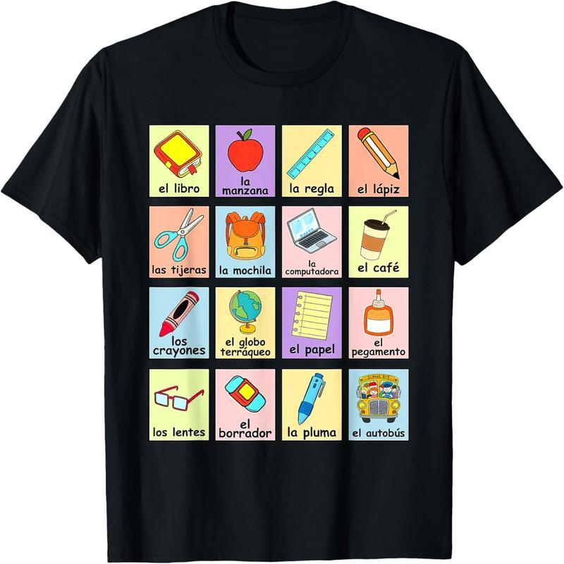Bilingual Team Bilingual Spanish Teacher Back to School T-Shirt