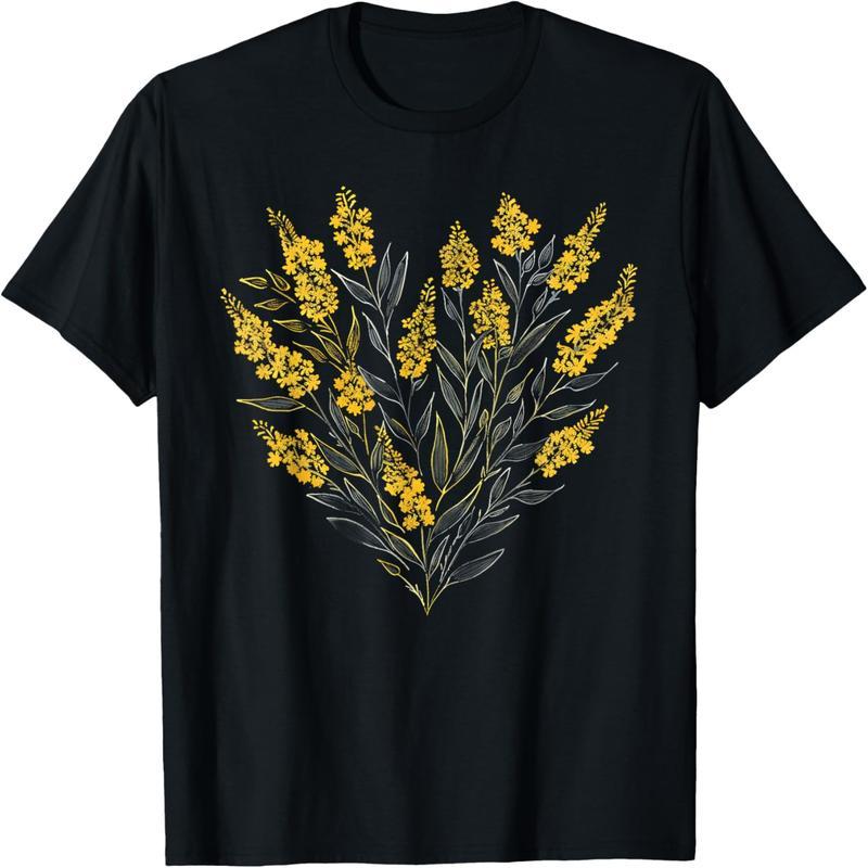 Flower Yellow Chrysanthemum Girl Heart Valentine Plant Mom T-Shirt