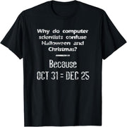Funny Computer Scientist Halloween Christmas Nerd Meme T-Shirt