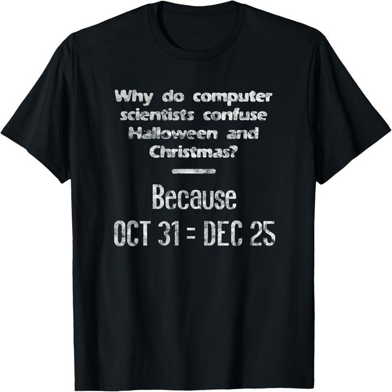 Funny Computer Scientist Halloween Christmas Nerd Meme T-Shirt