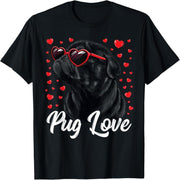 Shirt, Women's, Men's, Pug Mom, Valentine's Day, Pug T-Shirt