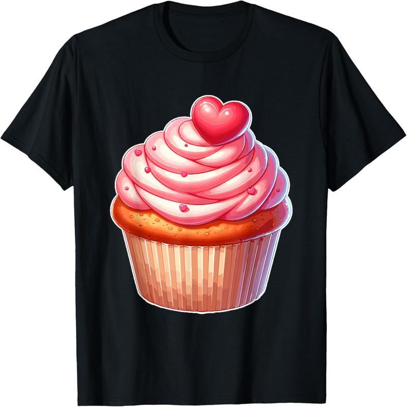 Cupcakes Fun Food Clothing Frosting Powder Valentine's Day T-Shirt