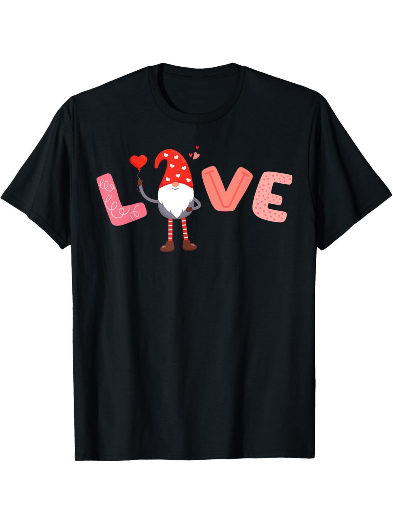 Love dwarf valentine cute heart valentine pajamas t-shirt