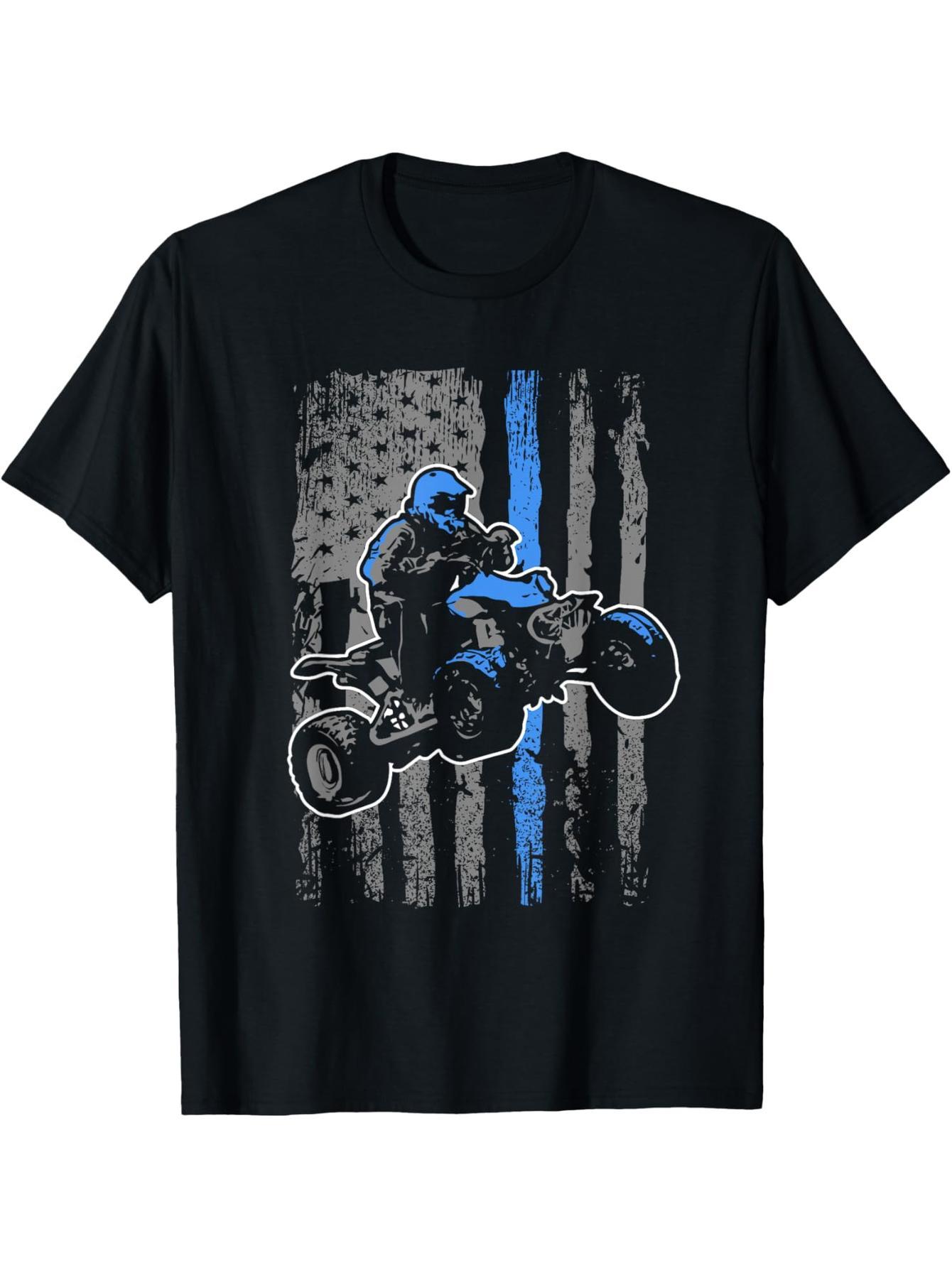 American Flag Quad Quad Quad ATV Ride Gift T-Shirt
