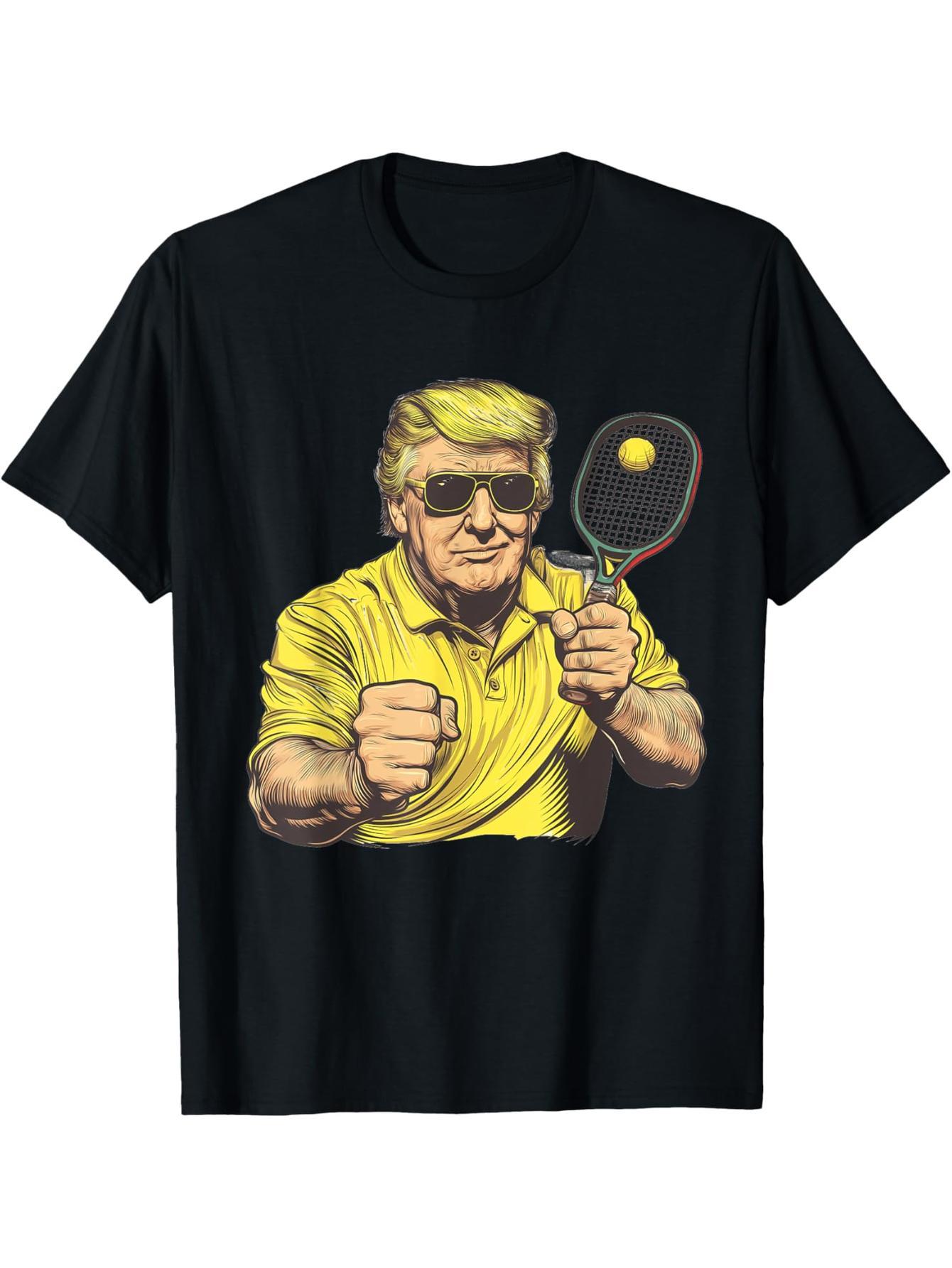 Fun Pickleball Lovers Pattern Pickleball Men's and Women's T-Shirts