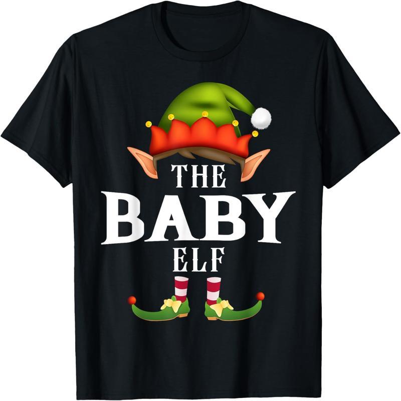 Baby Elf Group Fun Christmas Pajama Party T-Shirt