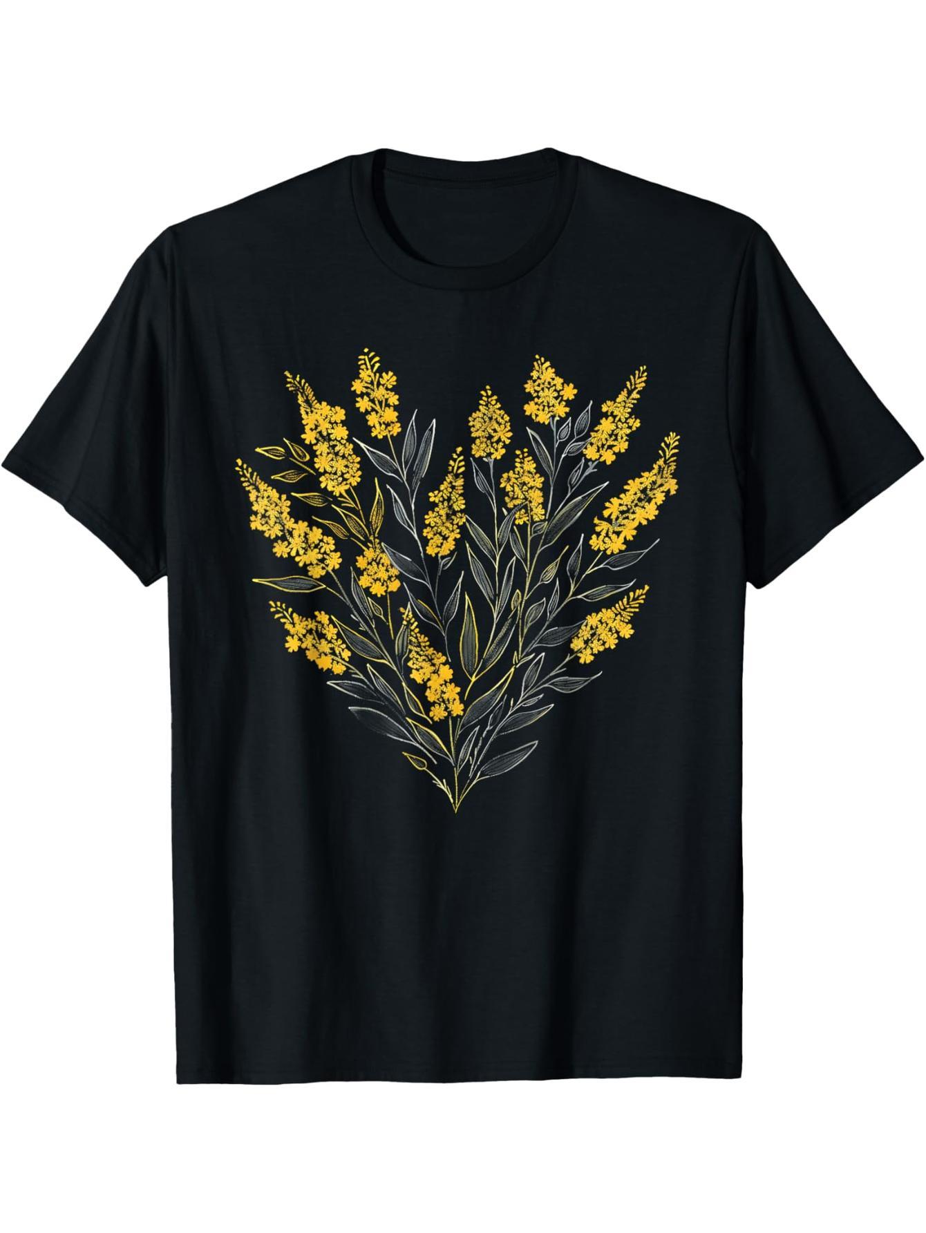 Flower Yellow Chrysanthemum Girl Heart Valentine Plant Mom T-Shirt