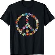 Flower of Love and Peace Hippie Lovers Beautiful Cute Fun Gift T-Shirt