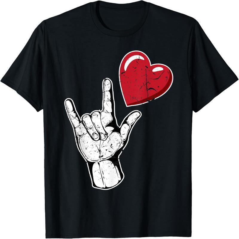 I Love You Gesture Valentine's Day Shirt | Language T-Shirt