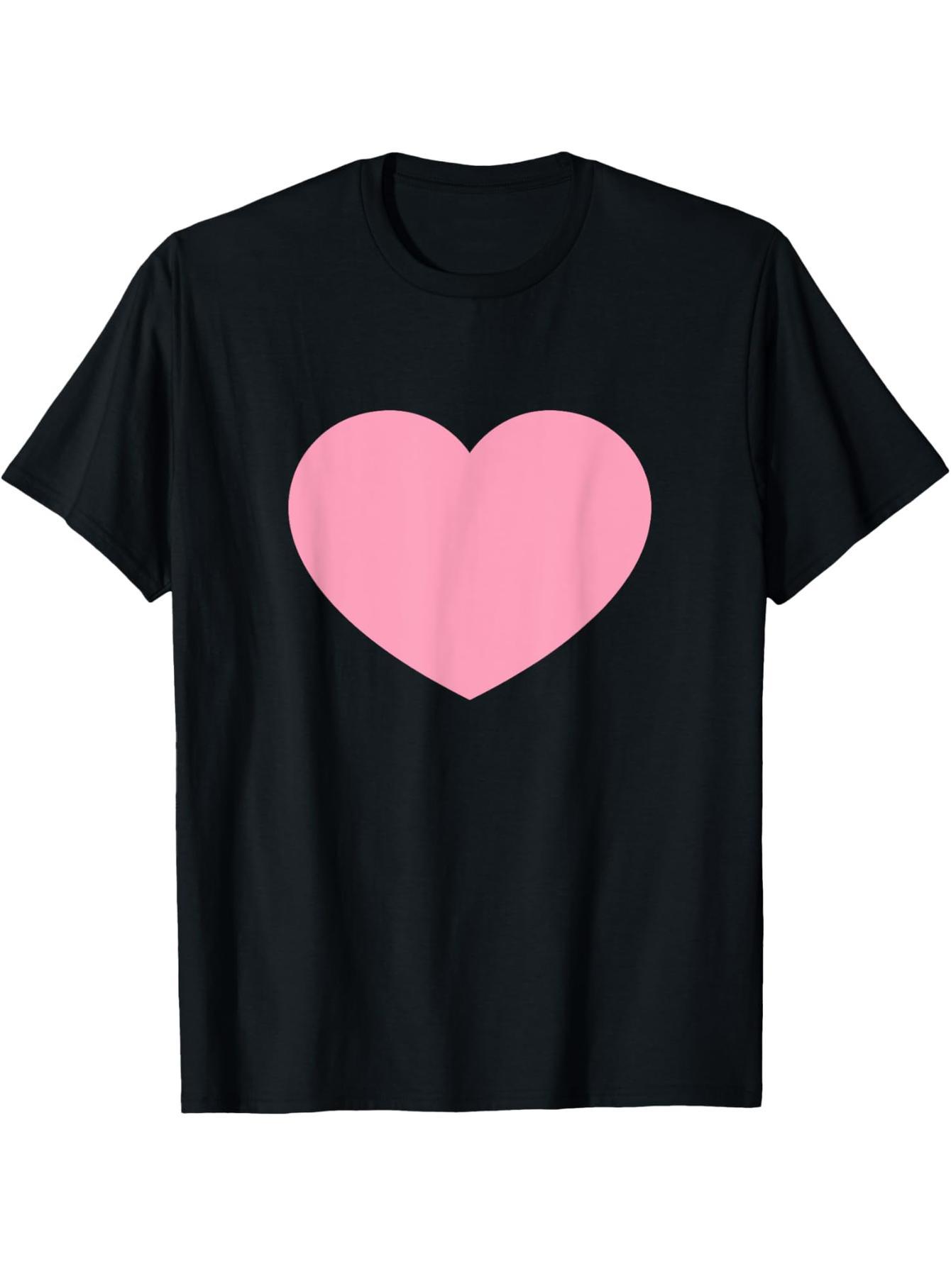 The pink heart is a symbol of love for Valentine's Day holiday t-shirts
