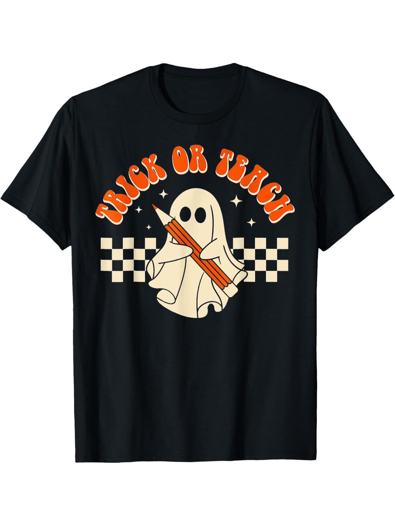 Halloween troublemaker teacher pencil t-shirt