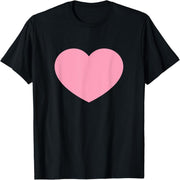 The pink heart is a symbol of love for Valentine's Day holiday t-shirts