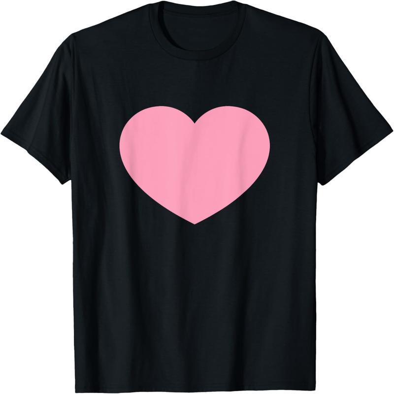 The pink heart is a symbol of love for Valentine's Day holiday t-shirts