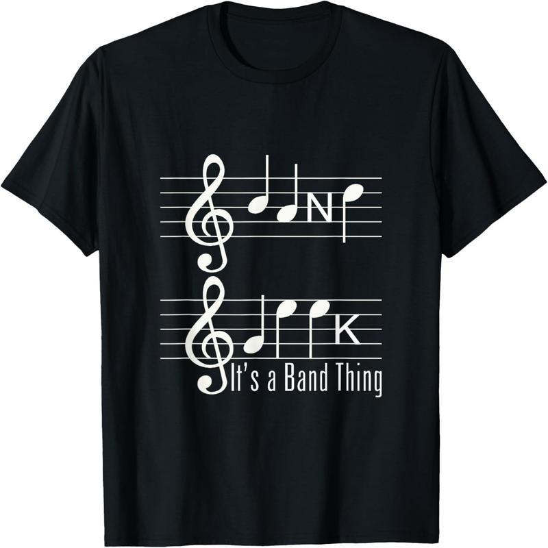 Musician band geek music music notes spelling fun t-shirt t-shirt