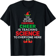 Science Teacher Christmas Shirt - Elf Christmas Cheers