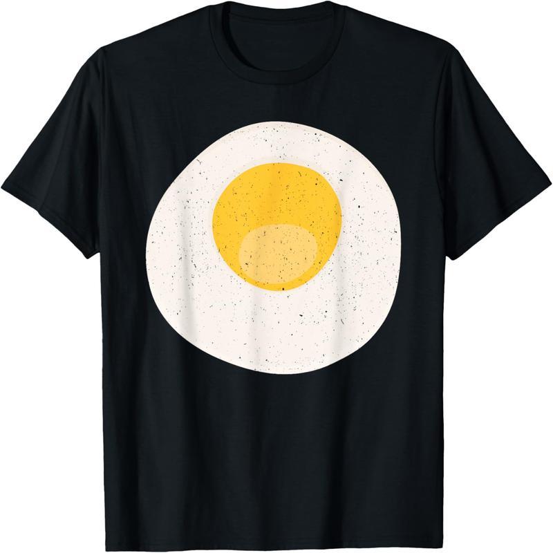 Fried egg T-shirt, fried egg clothing shirt T-shirt