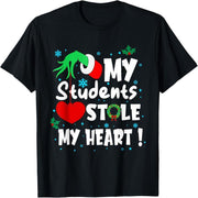 It's Christmas season funny my students stole my heart t-shirt