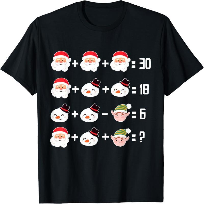 Christmas Math Quiz Math Teacher Christmas T-Shirt
