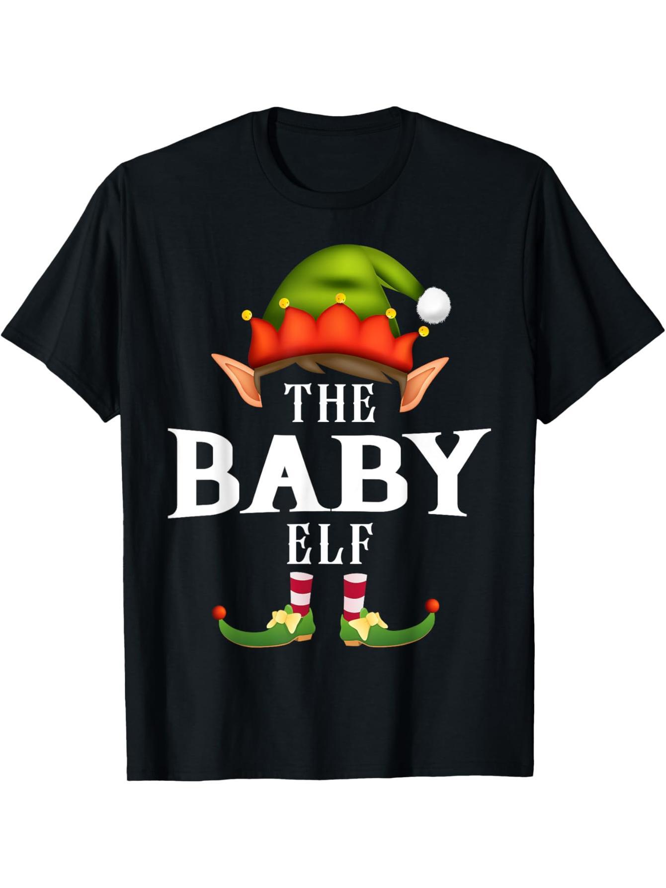 Baby Elf Group Fun Christmas Pajama Party T-Shirt