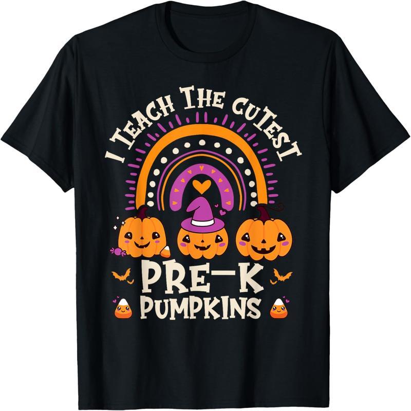Teacher Halloween I teach the cutest preschool pumpkin t-shirt