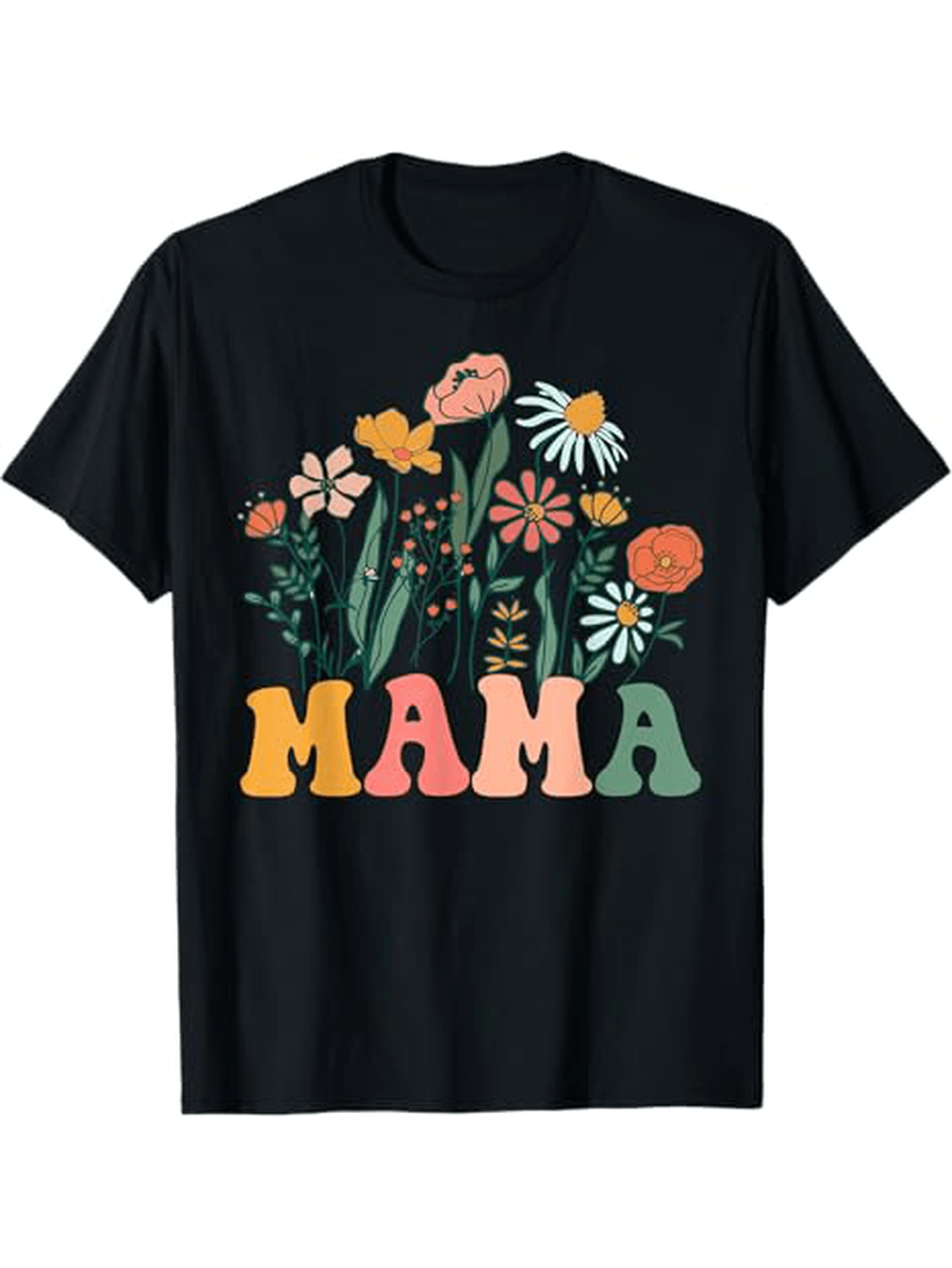 New Mom Wildflower First Birthday and Baby Shower T-Shirt