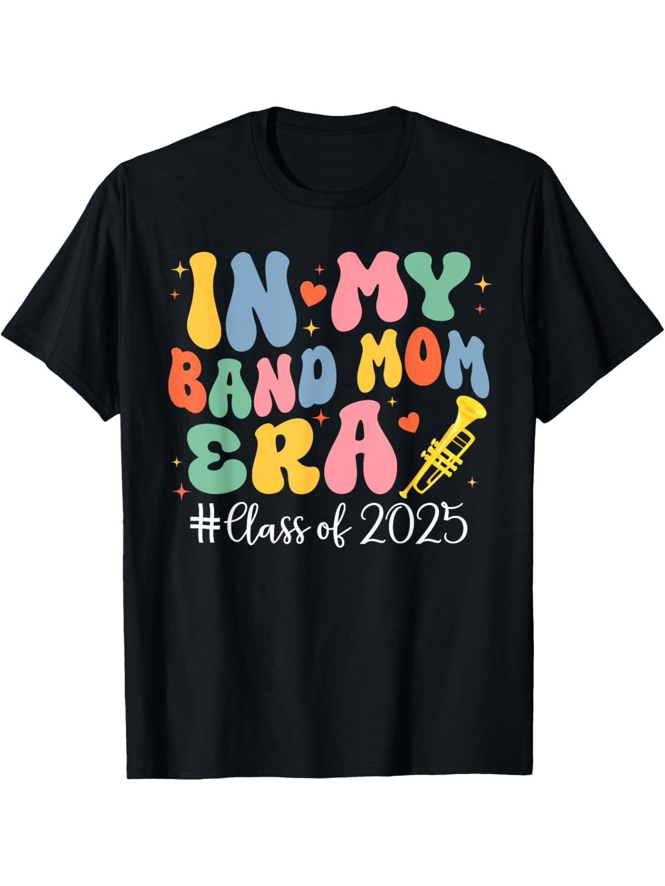 In My Band Mom Era Marching Band Mom Premium 2025 Mom Small T-Shirt