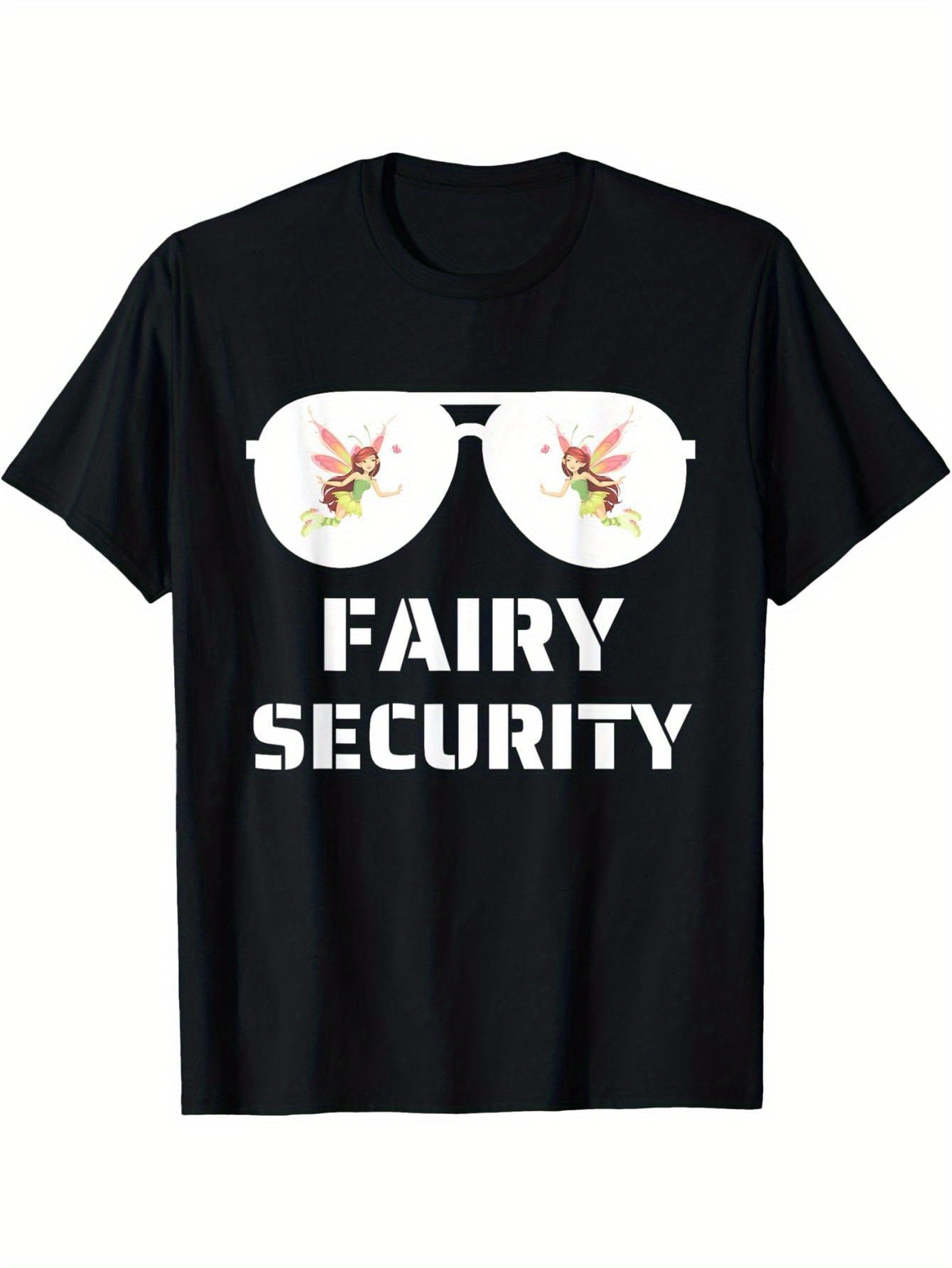 Halloween Dad Mom Daughter Adult Costume Fairy Security T-Shirt