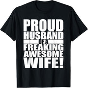 Proud Husband with an Amazing Wife Valentine's Day T-Shirt