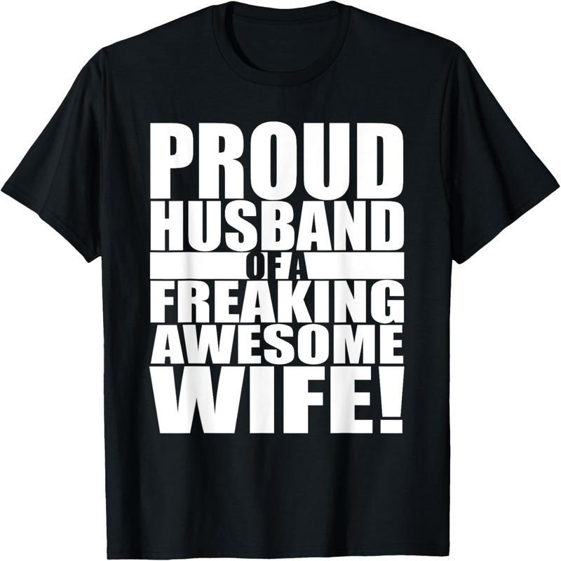 Proud Husband with an Amazing Wife Valentine's Day T-Shirt