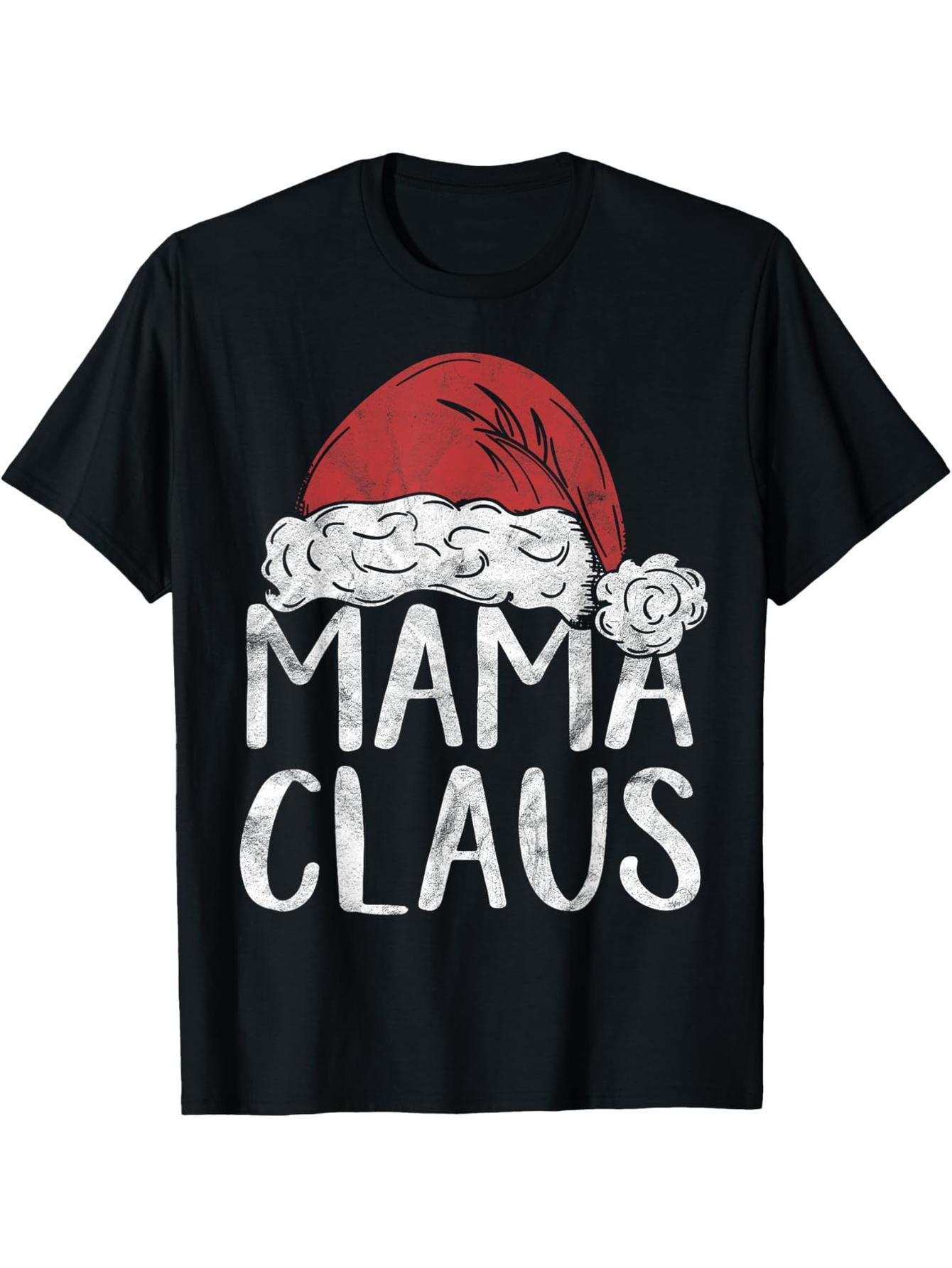 Mom Klaus Christmas Costume Gift Santa Family Christmas T-Shirt