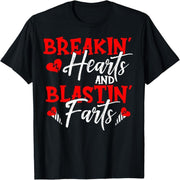 Valentine's Day Funny Heartbreak and Fart T-Shirt