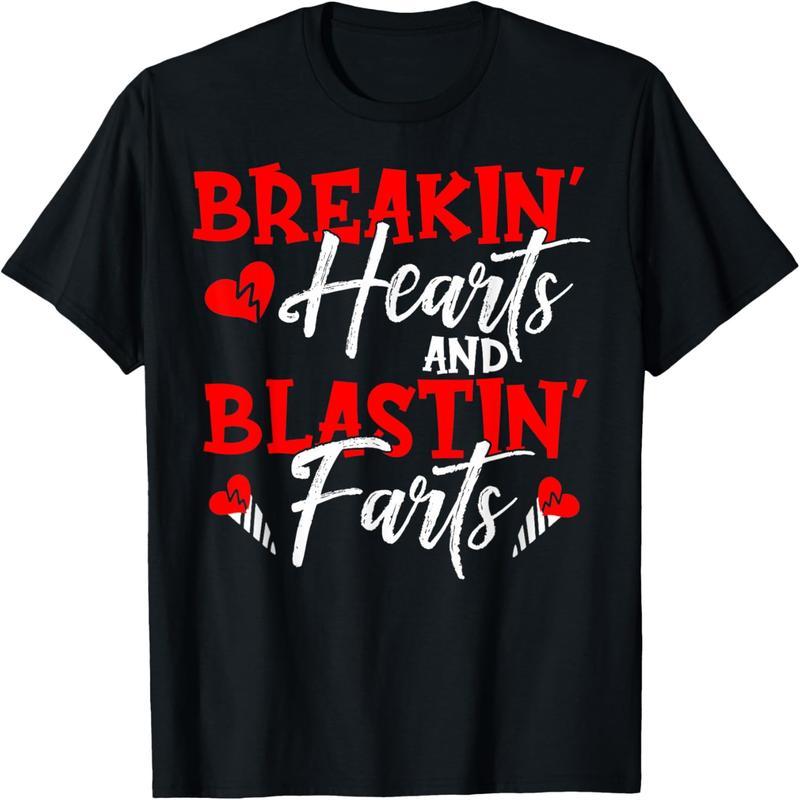 Valentine's Day Funny Heartbreak and Fart T-Shirt