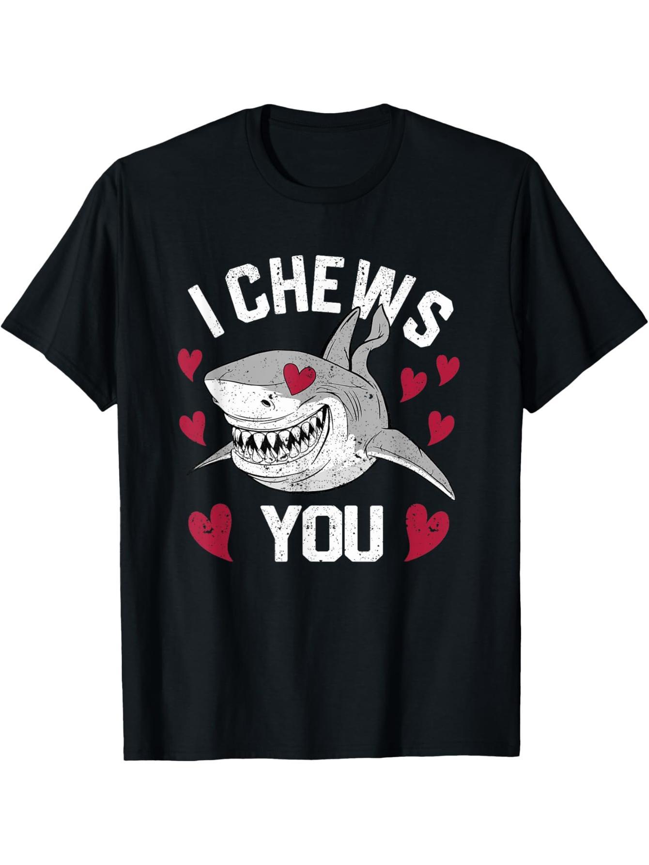 Shark Valentine's Day Fun Valentine's Day Couple Love Me Bite You T-Shirt