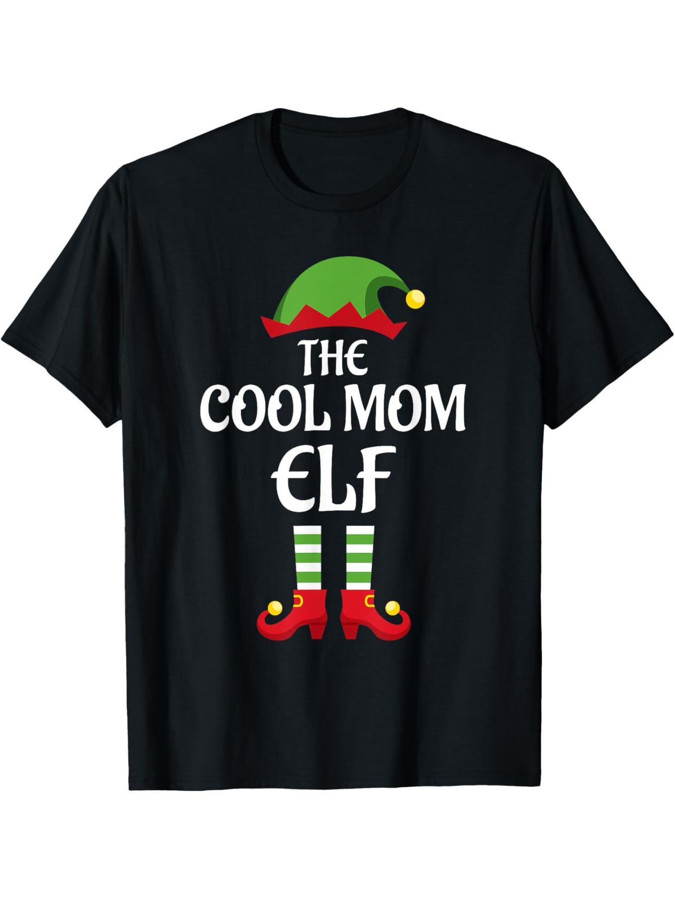 Cool Mom Elf Family Pack Christmas T-Shirt