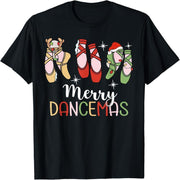 Merry Dancemas Ballerina Teacher Christmas Dance T-Shirt