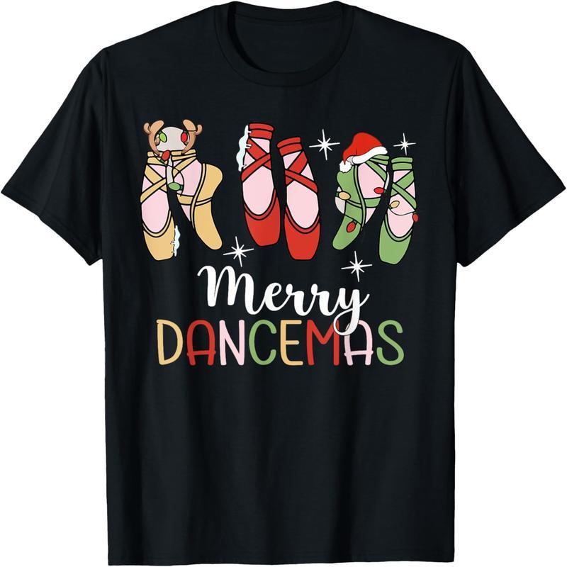 Merry Dancemas Ballerina Teacher Christmas Dance T-Shirt