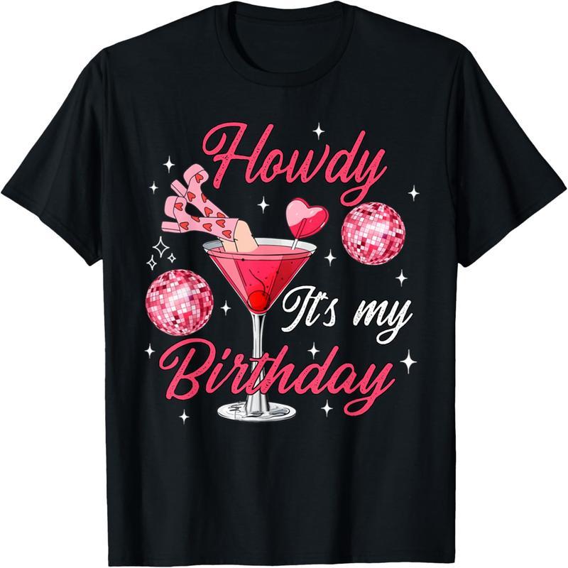 This is my birthday hello shirt ladies western denim margarita t-shirt