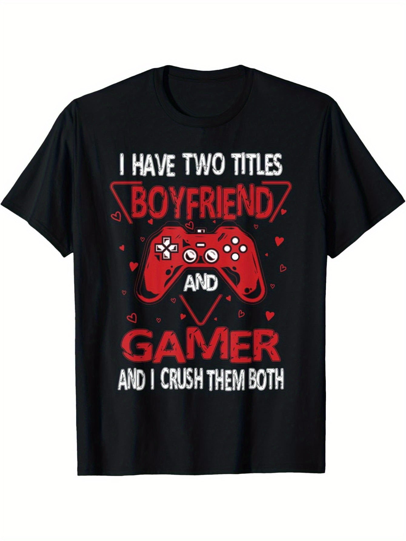 Video game lovers fun gamers teen boyfriend valentine t-shirt