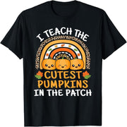 I Teach the Cutest Pumpkin Patch Teacher Halloween T-Shirt
