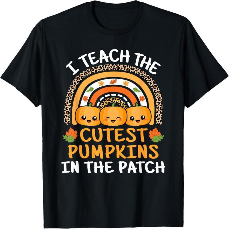 I Teach the Cutest Pumpkin Patch Teacher Halloween T-Shirt