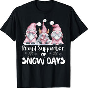 Proud supporter of Snowy Teacher Life Fun Christmas T-Shirt