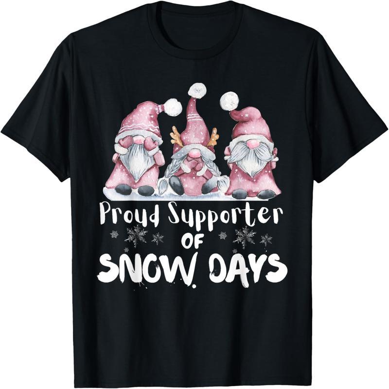 Proud supporter of Snowy Teacher Life Fun Christmas T-Shirt