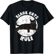 Black Cat Domination Daddy Kitten Daddy Cat Mom Christmas Father T-Shirt